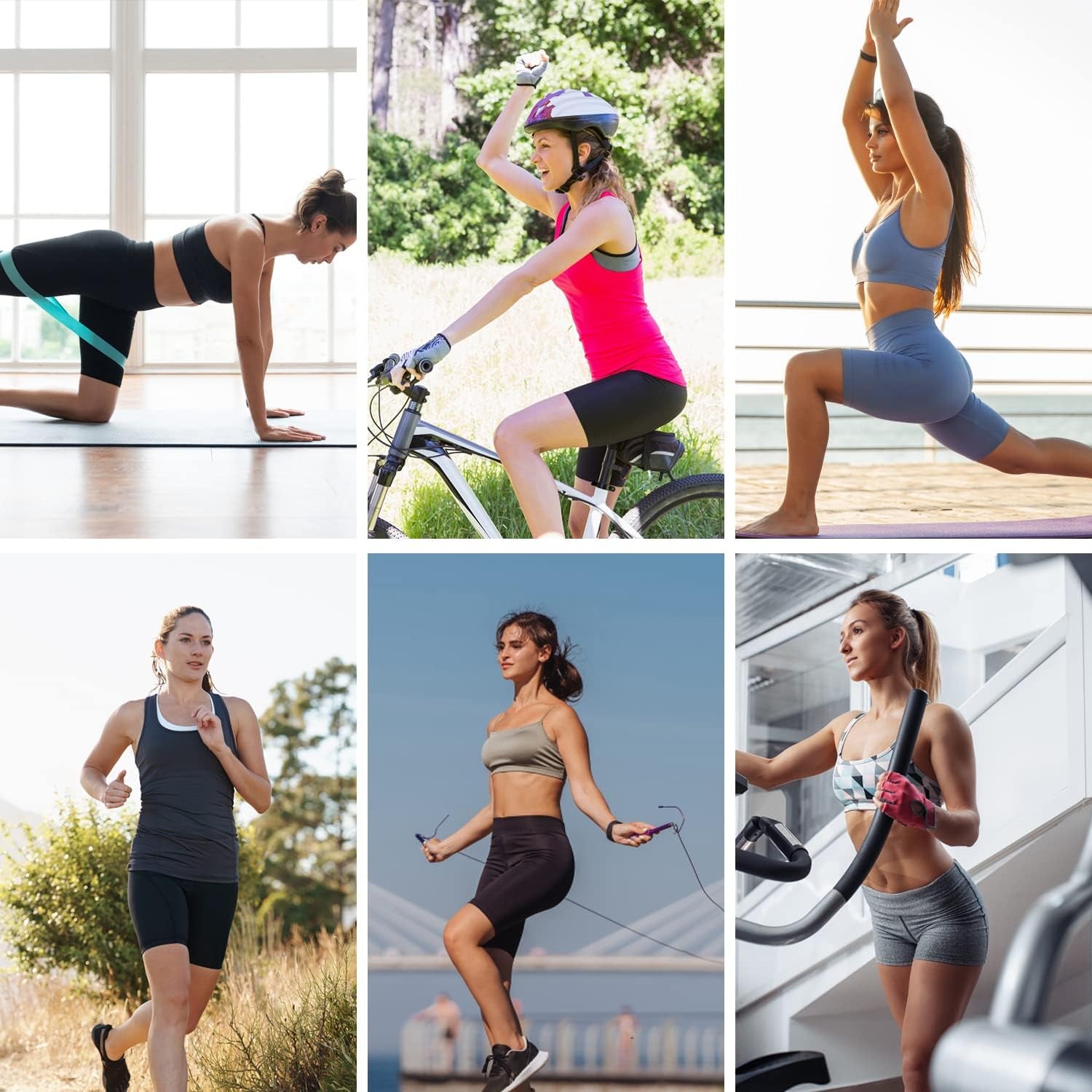 3-Pack High Waist Athletic Shorts with Out-Pocket Design - 8"/5" Tummy Control Non-See-Through Yoga and Running Shorts